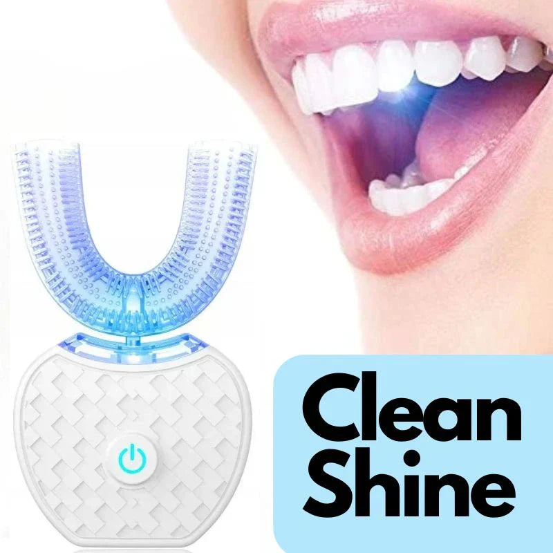 Ultrasonic Whitening Toothbrush With Brushing Results