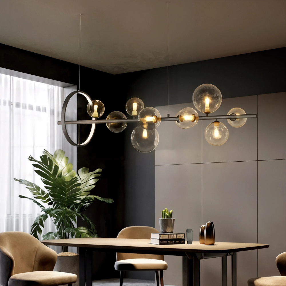 NovaLuxe Contemporary Chandelier For Elegant Living Rooms And Dining Areas Minimalist Home Lighting