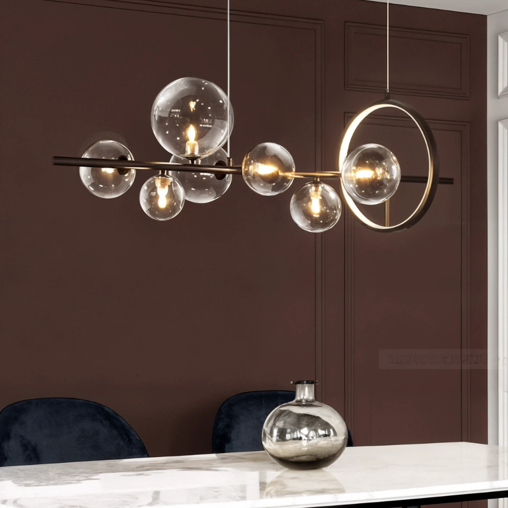 NovaLuxe Contemporary Chandelier For Elegant Living Rooms And Dining Areas Minimalist Home Lighting