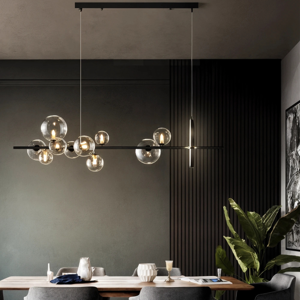 NovaLuxe Contemporary Chandelier For Elegant Living Rooms And Dining Areas Minimalist Home Lighting