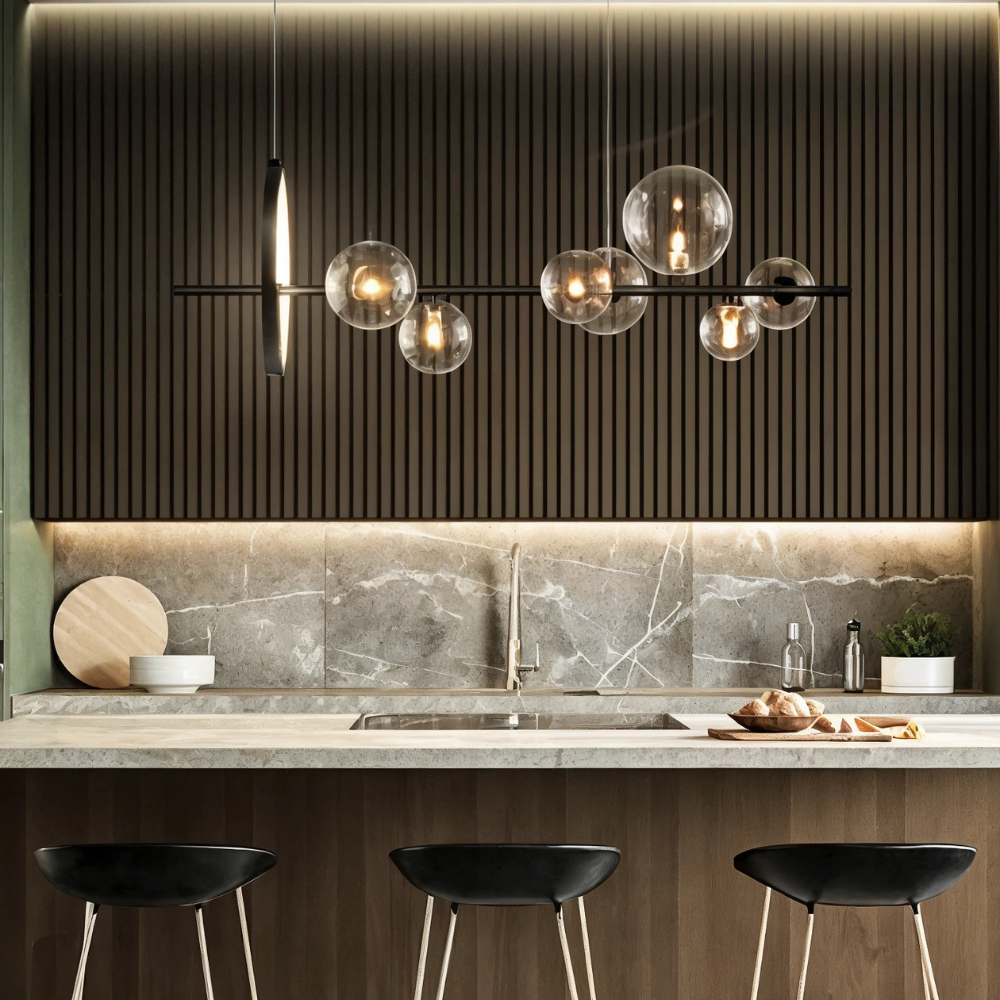 NovaLuxe Contemporary Chandelier For Elegant Living Rooms And Dining Areas Minimalist Home Lighting