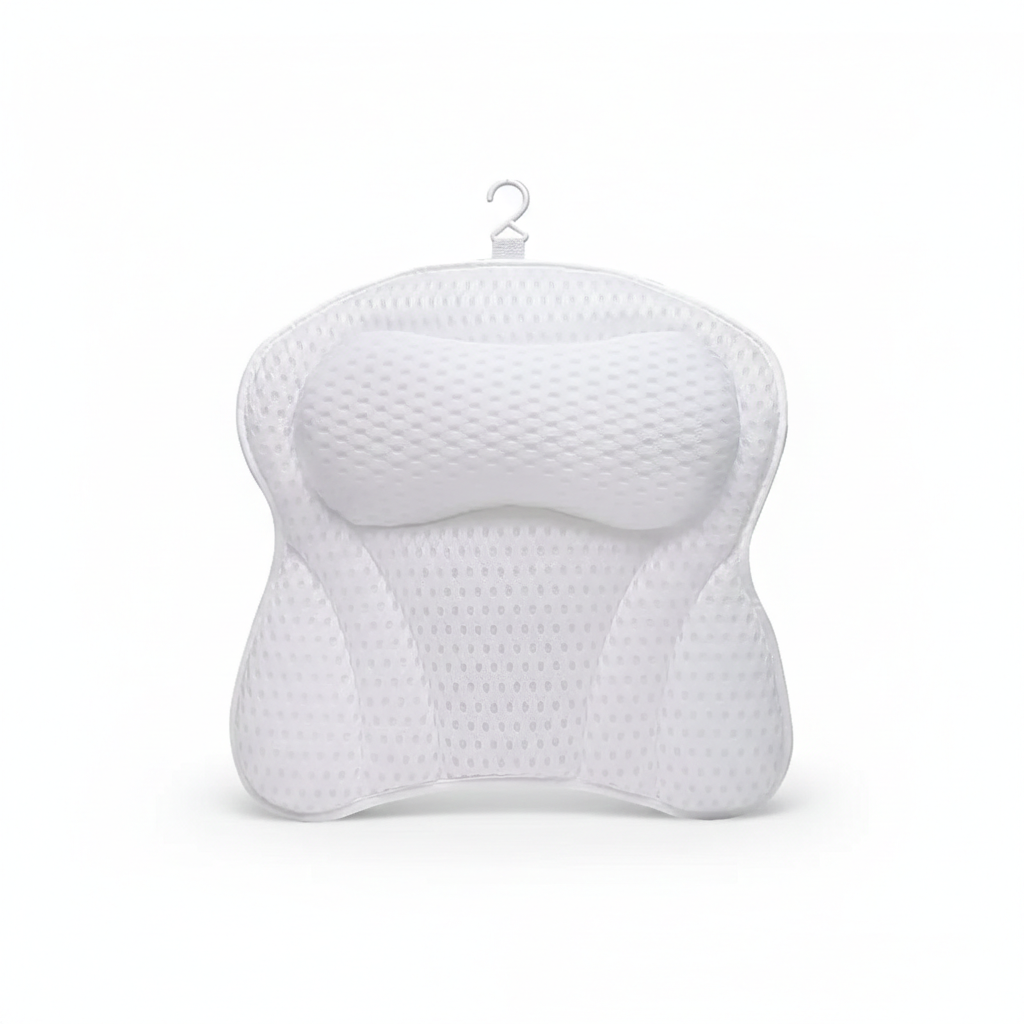 Cuscino da bagno ergonomico CloudSpa Zelyria — Design confortevole in rete 4D