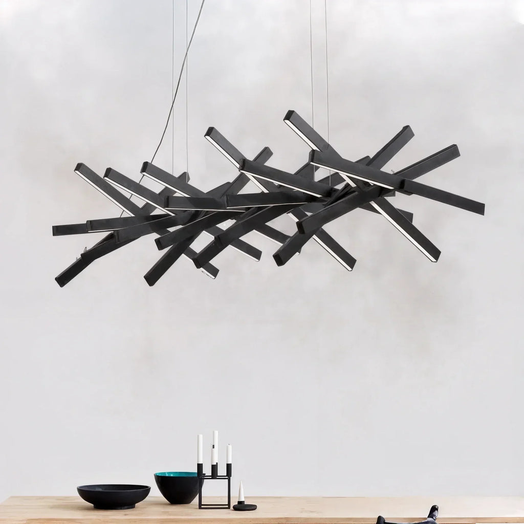 LumaNova Contemporary Chandelier With Adjustable Lighting For Indoor Kitchen Spaces