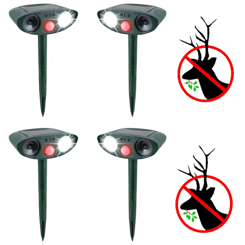Solar Ultrasonic Repeller With PIR Sensor For Outdoor Gardens