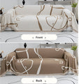 Abstract Line Reversible Chenille Sofa Cover | Ka-mostore