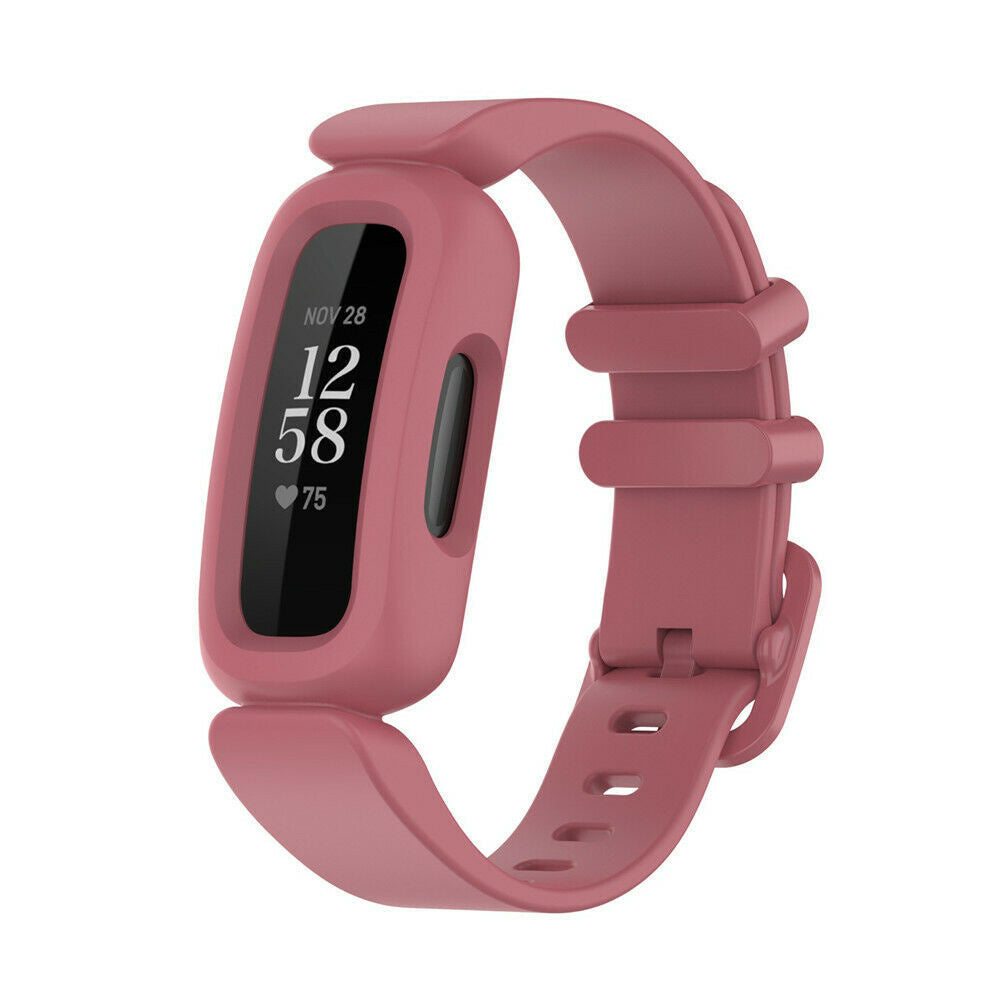 Vattenmelonfärgat silikonarmband – utformat för Fitbit Ace 3-klockan