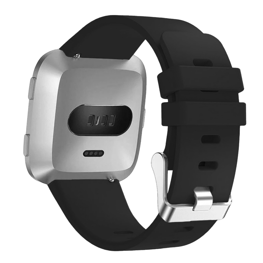 Měkký černý silikonový řemínek pro Fitbit Versa Versa 2