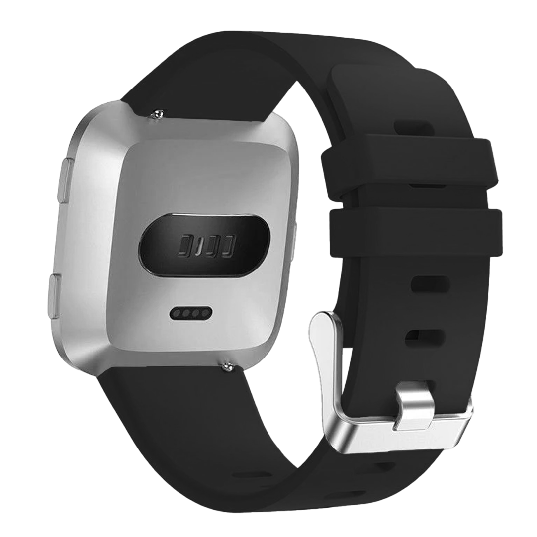Měkký černý silikonový řemínek pro Fitbit Versa Versa 2