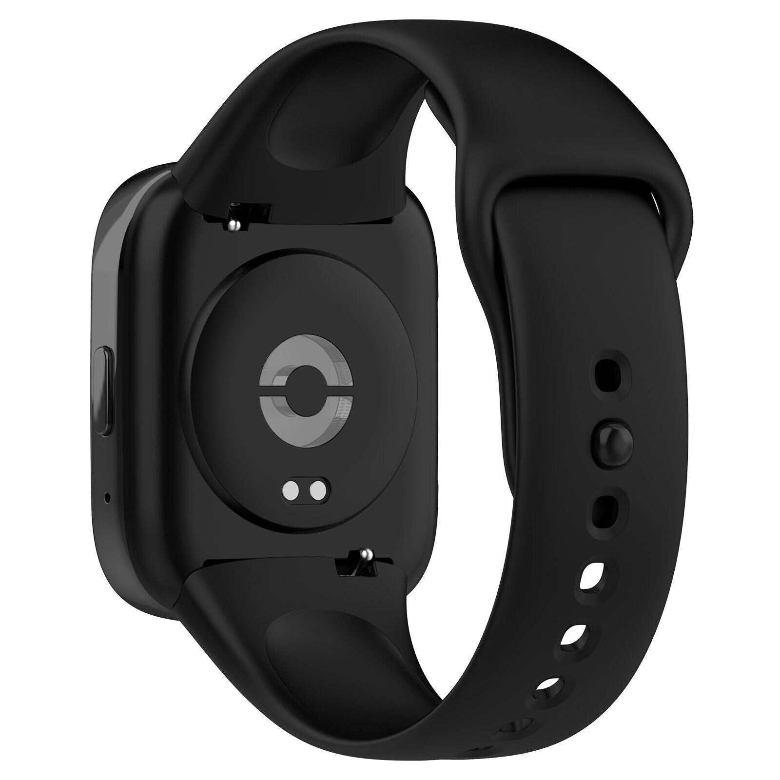 سوار بديل من السيليكون الأسود لساعة Redmi Watch 3 Active / Lite