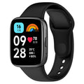 سوار بديل من السيليكون الأسود لساعة Redmi Watch 3 Active / Lite