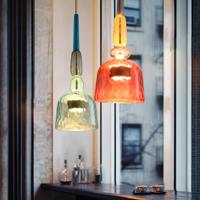 Lampada a sospensione regolabile in altezza dai colori vivaci | Ka-mostore