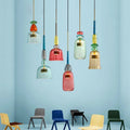 Lampada a sospensione regolabile in altezza dai colori vivaci | Ka-mostore