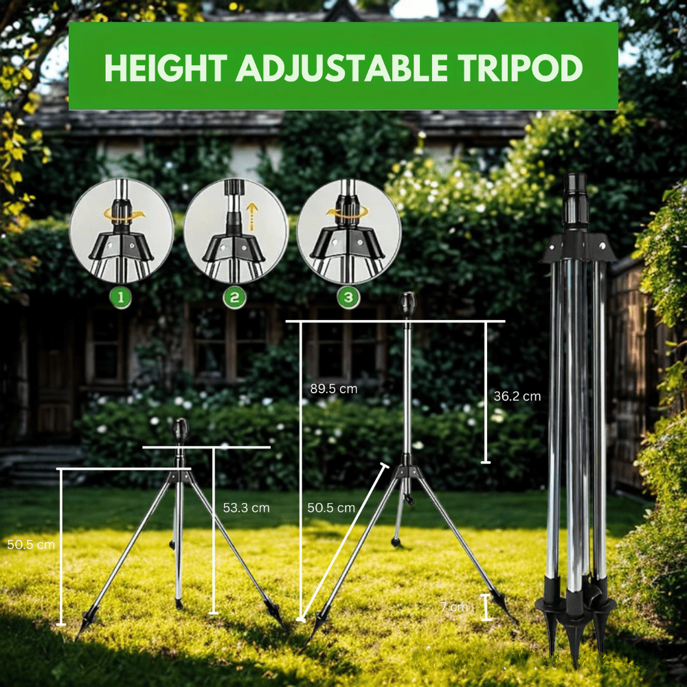 360 Degree Adjustable Garden Sprinkler With Stainless Steel