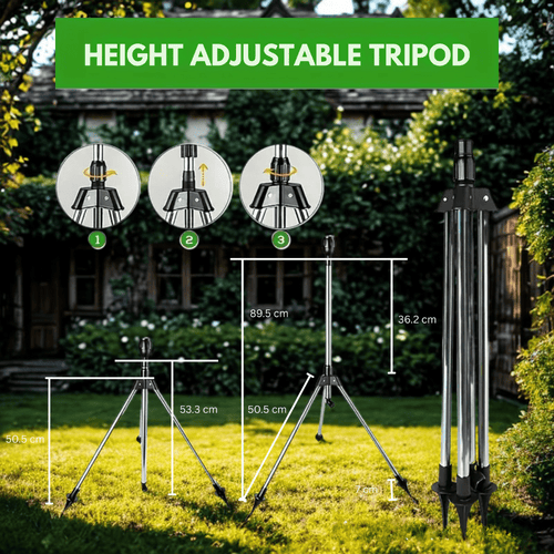 360 Degree Adjustable Garden Sprinkler With Stainless Steel