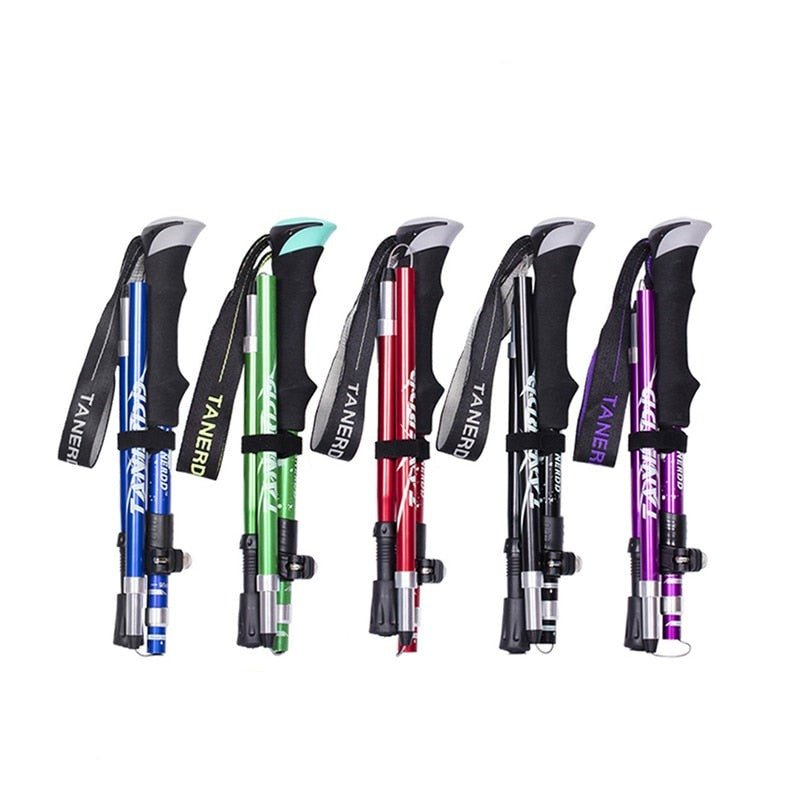 Lightweight Adjustable Folding Trekking Poles For Hiking