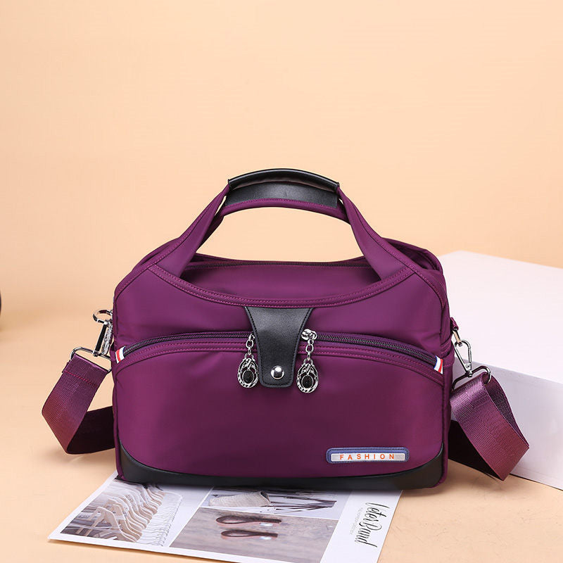 Geantă crossbody antifurt din nailon — design hidrofug, compartimente multiple, funcții de securitate ascunse