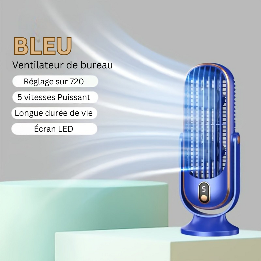 AeroLux Elite Cooling Fan | Dual Motor, 720° Rotation, USB Rechargeable & Ultra Quiet for Ultimate Comfort Anywhere | Ka-mostore