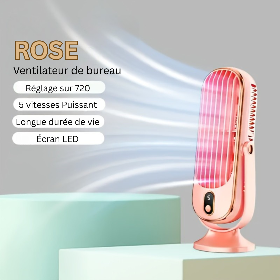 AeroLux Elite Cooling Fan | Dual Motor, 720° Rotation, USB Rechargeable & Ultra Quiet for Ultimate Comfort Anywhere | Ka-mostore