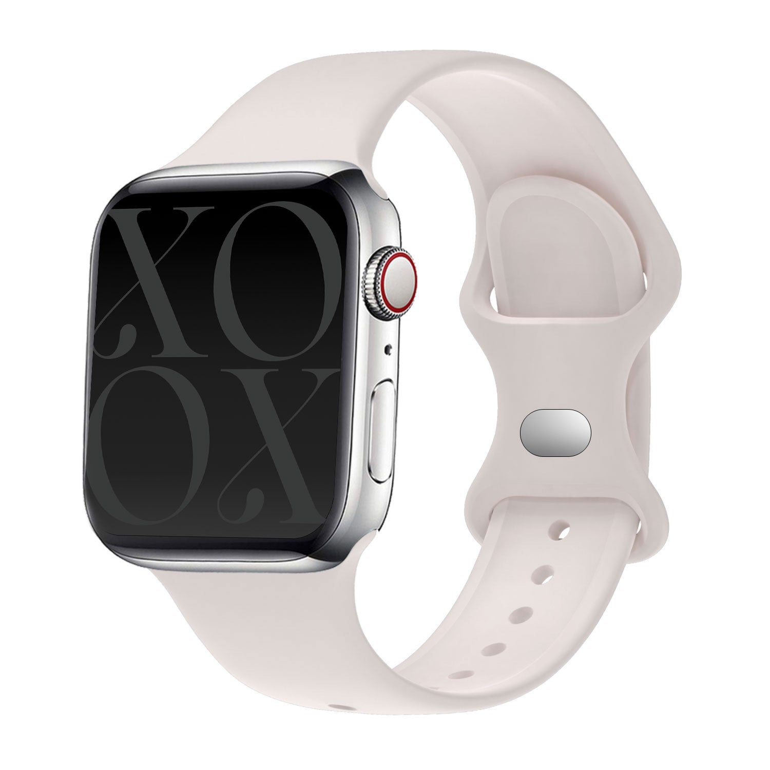 Apple Watch Beige Silicone Strap — Xoxo Wildhearts