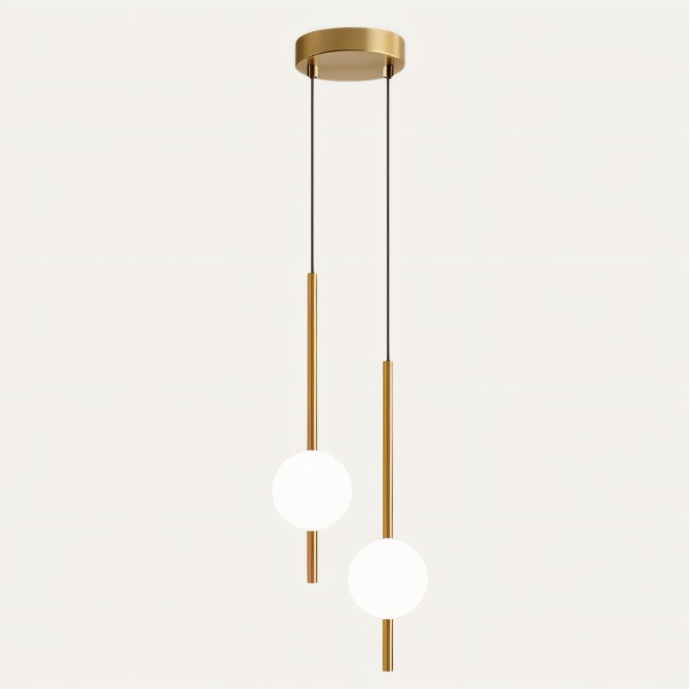 Lyra Pendant Light In Nordic Glass Pendant Light With Adjustable LED For Kitchen Islands