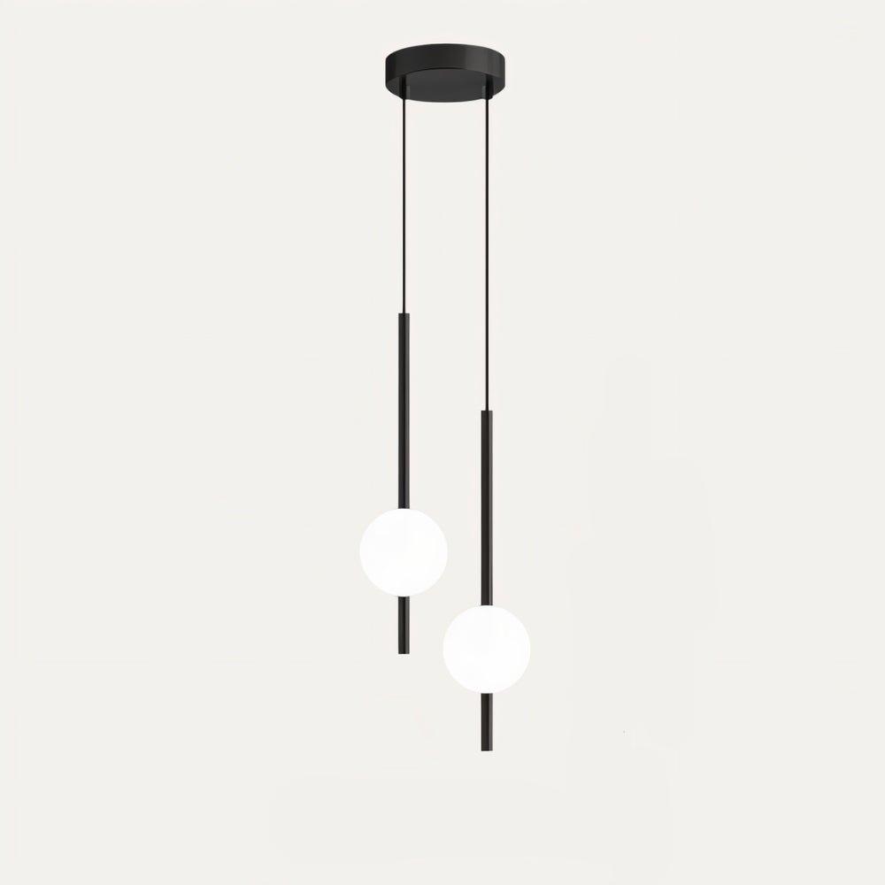 Lyra Pendant Light In Nordic Glass Pendant Light With Adjustable LED For Kitchen Islands
