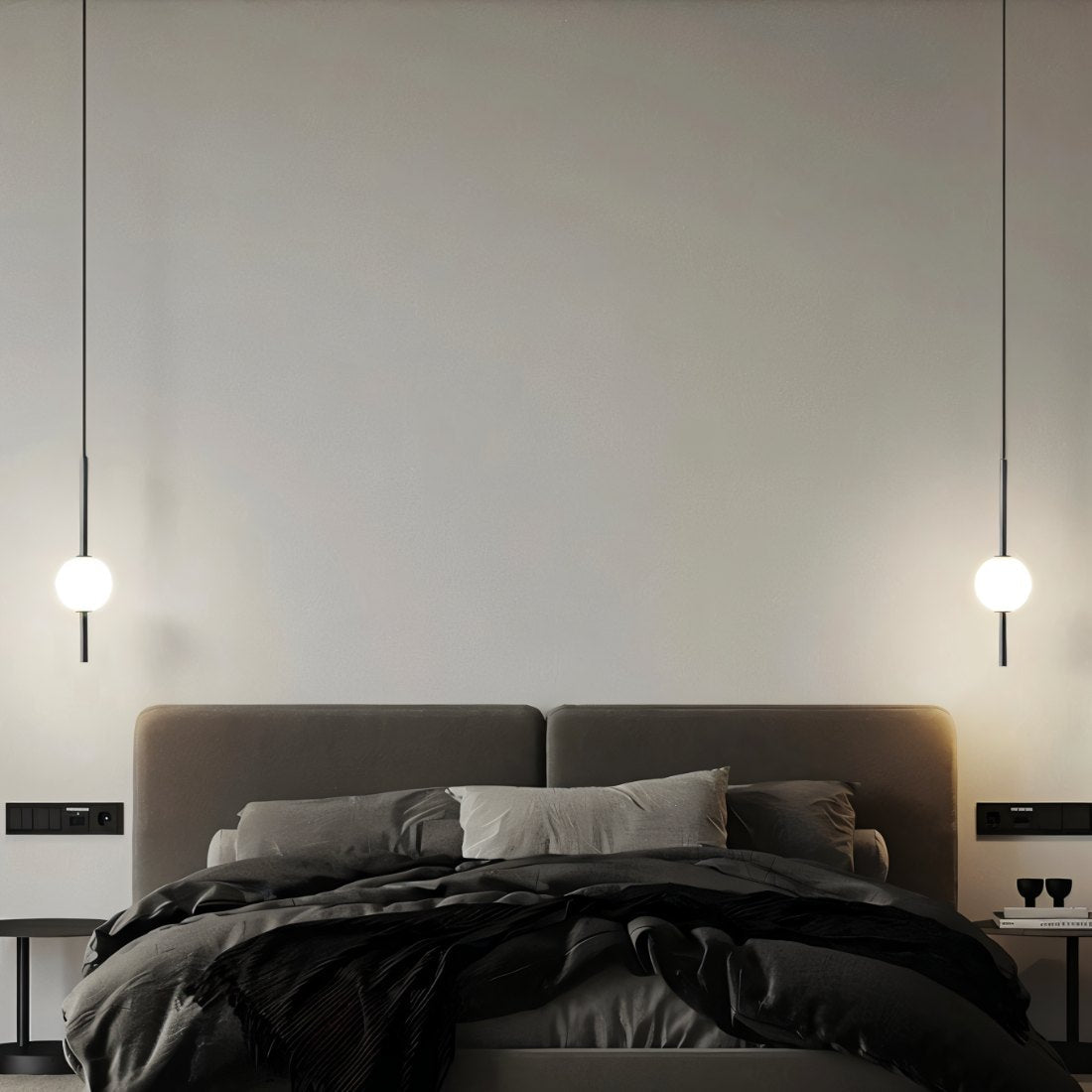 Lyra Pendant Light In Nordic Glass Pendant Light With Adjustable LED For Kitchen Islands