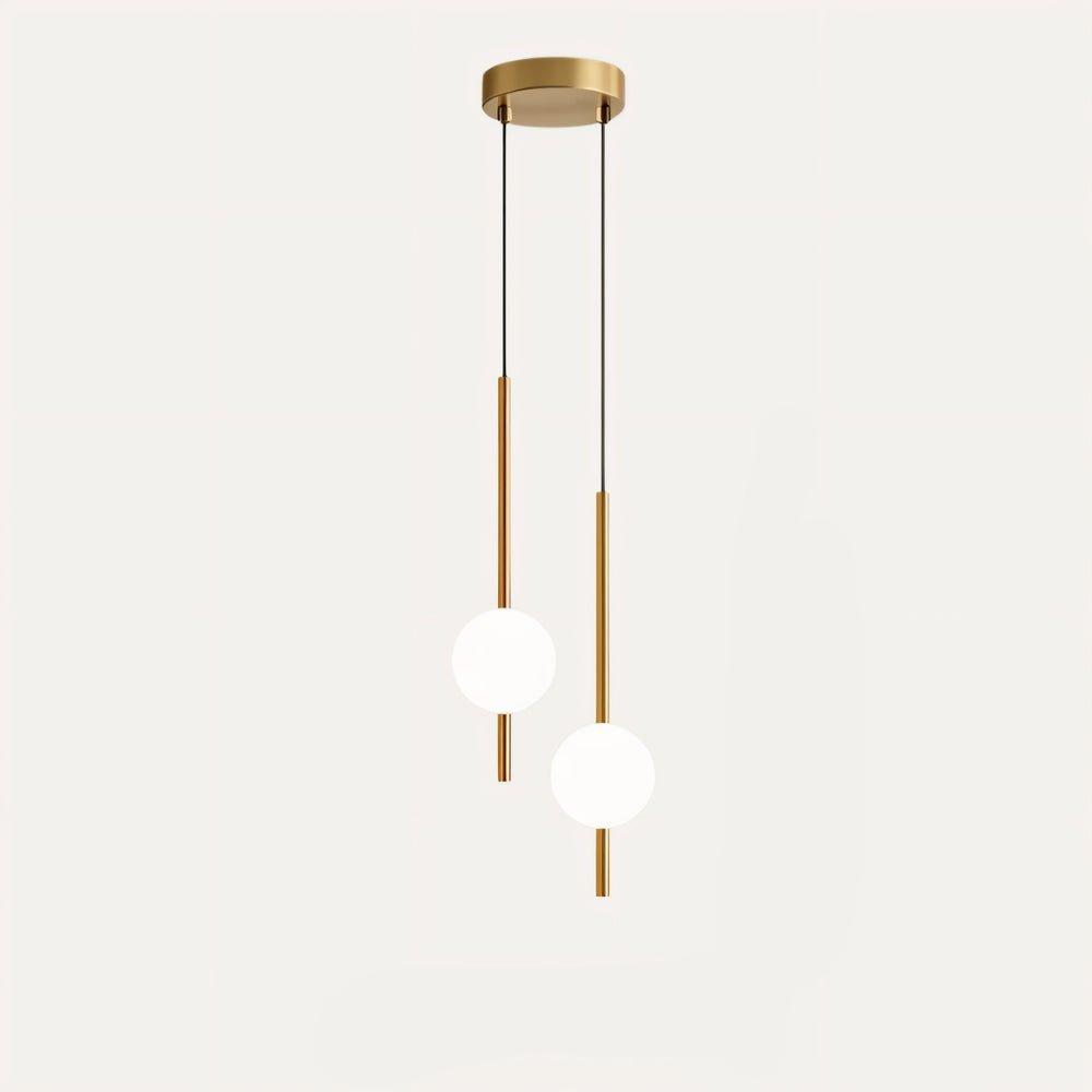 Lyra Pendant Light In Nordic Glass Pendant Light With Adjustable LED For Kitchen Islands