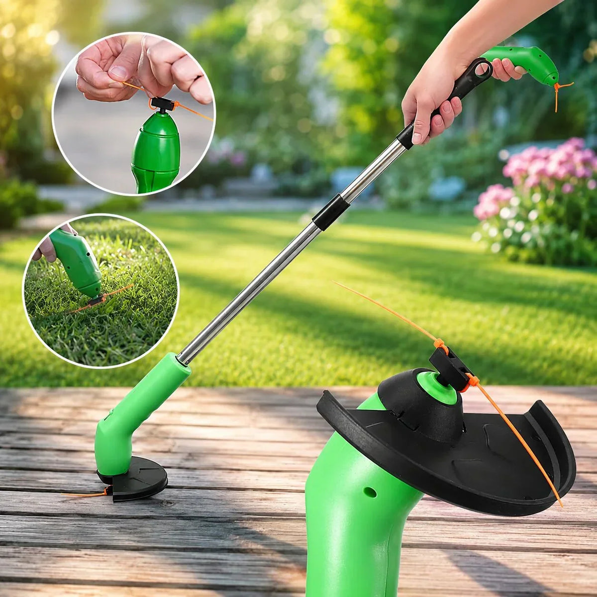 Cortacésped manual inalámbrico Edge Blade — ligero, para perfilar el césped