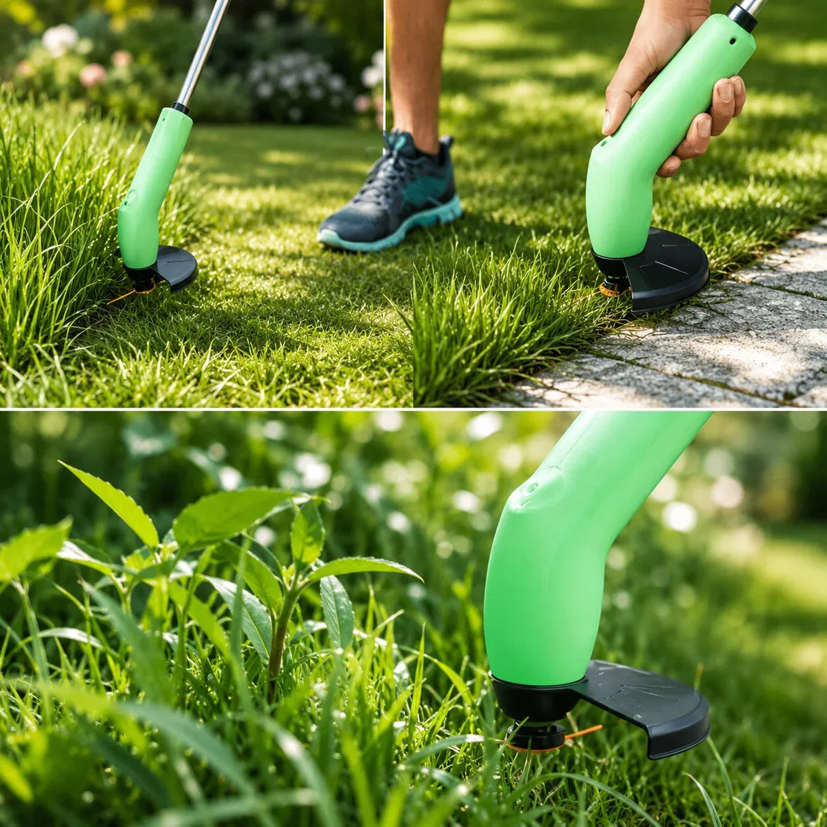 Cortacésped manual inalámbrico Edge Blade — ligero, para perfilar el césped