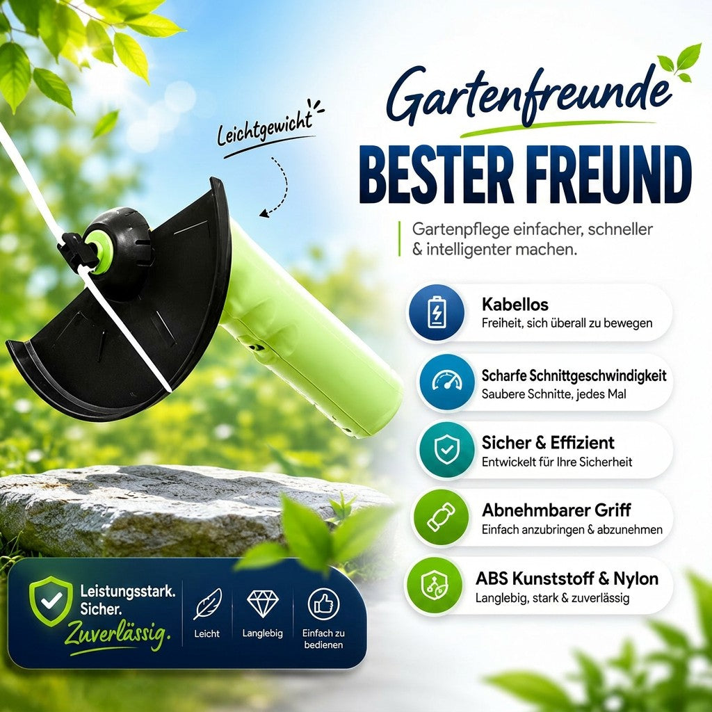Cortacésped manual inalámbrico Edge Blade — ligero, para perfilar el césped