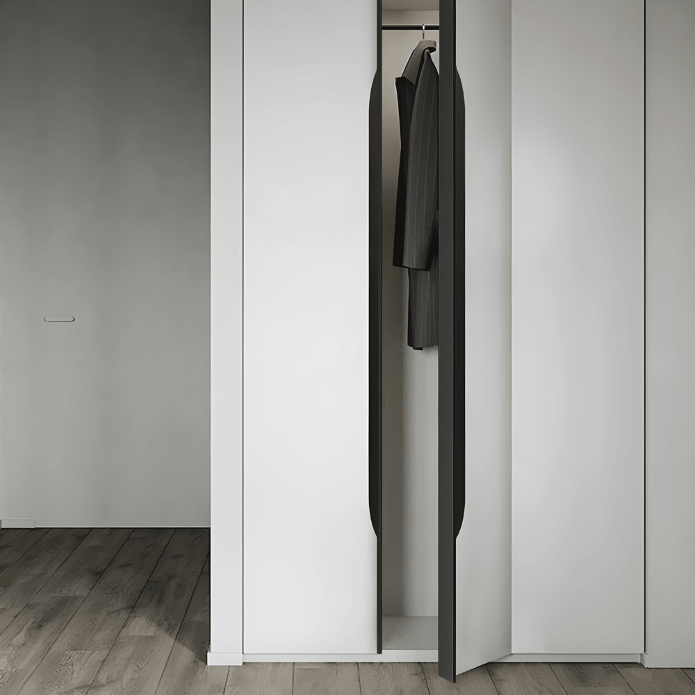 Corner Profile Cabinet With Anti-Fingerprint Finish And Hidden Handleless