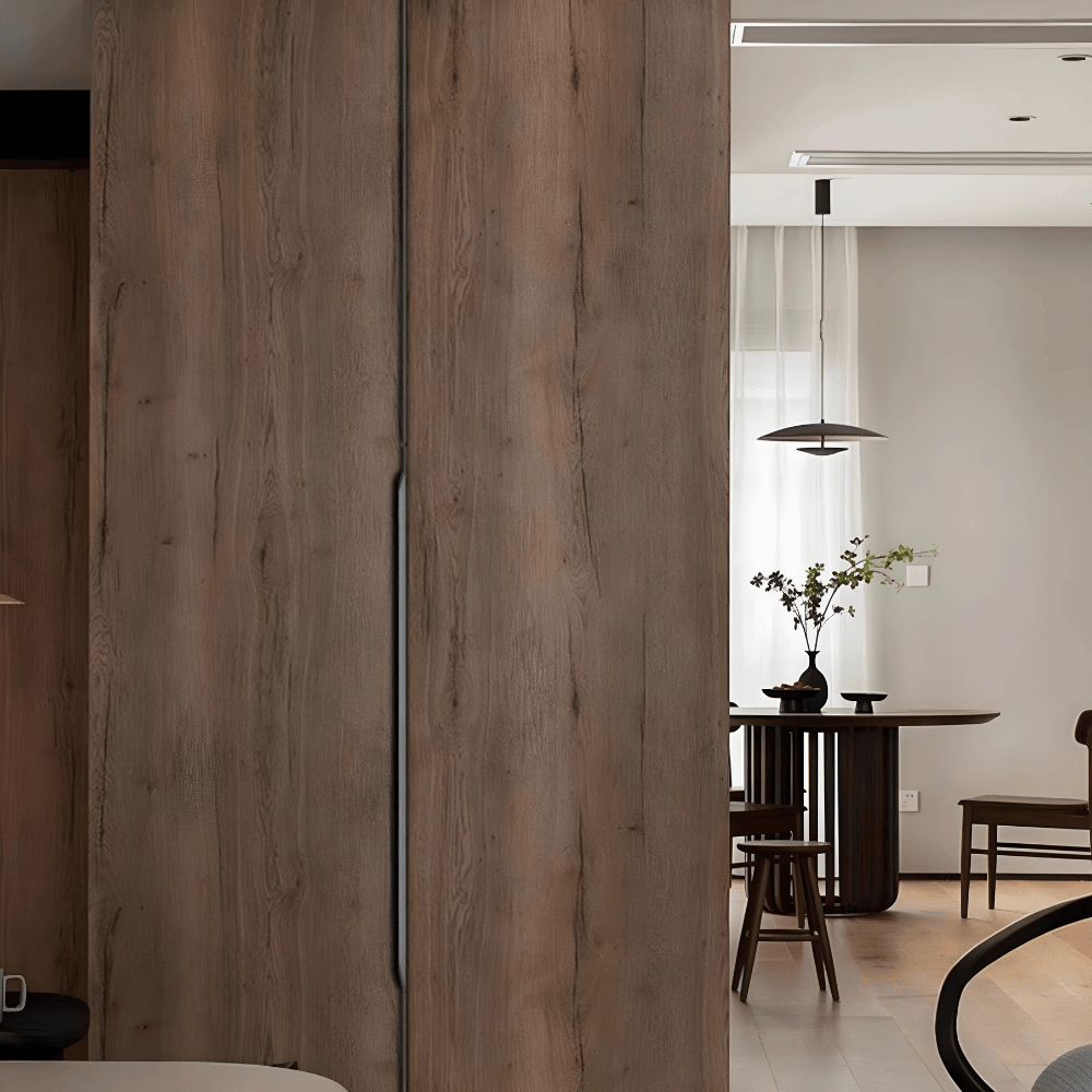 Corner Profile Cabinet With Anti-Fingerprint Finish And Hidden Handleless