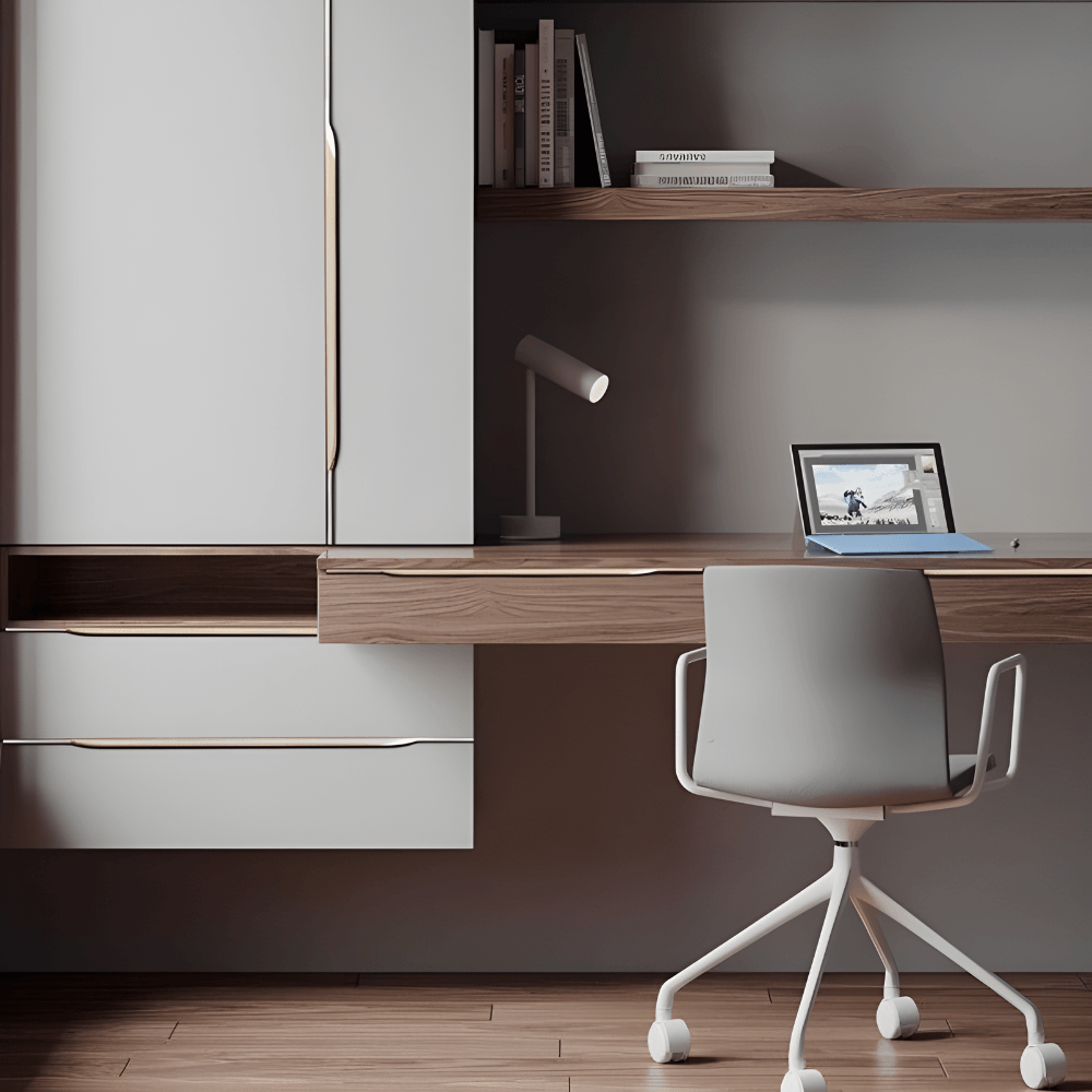 Corner Profile Cabinet With Anti-Fingerprint Finish And Hidden Handleless