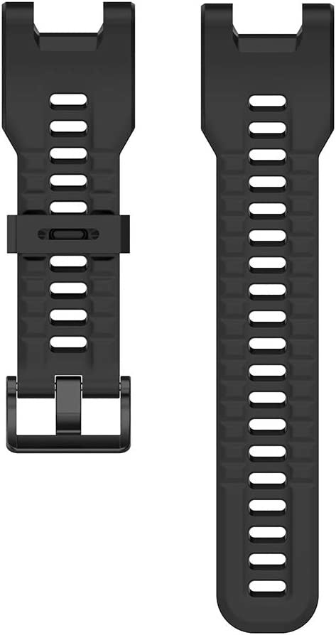 Amazfit T-Rex Pro Black Silicone Strap — Includes Screwdriver Set
