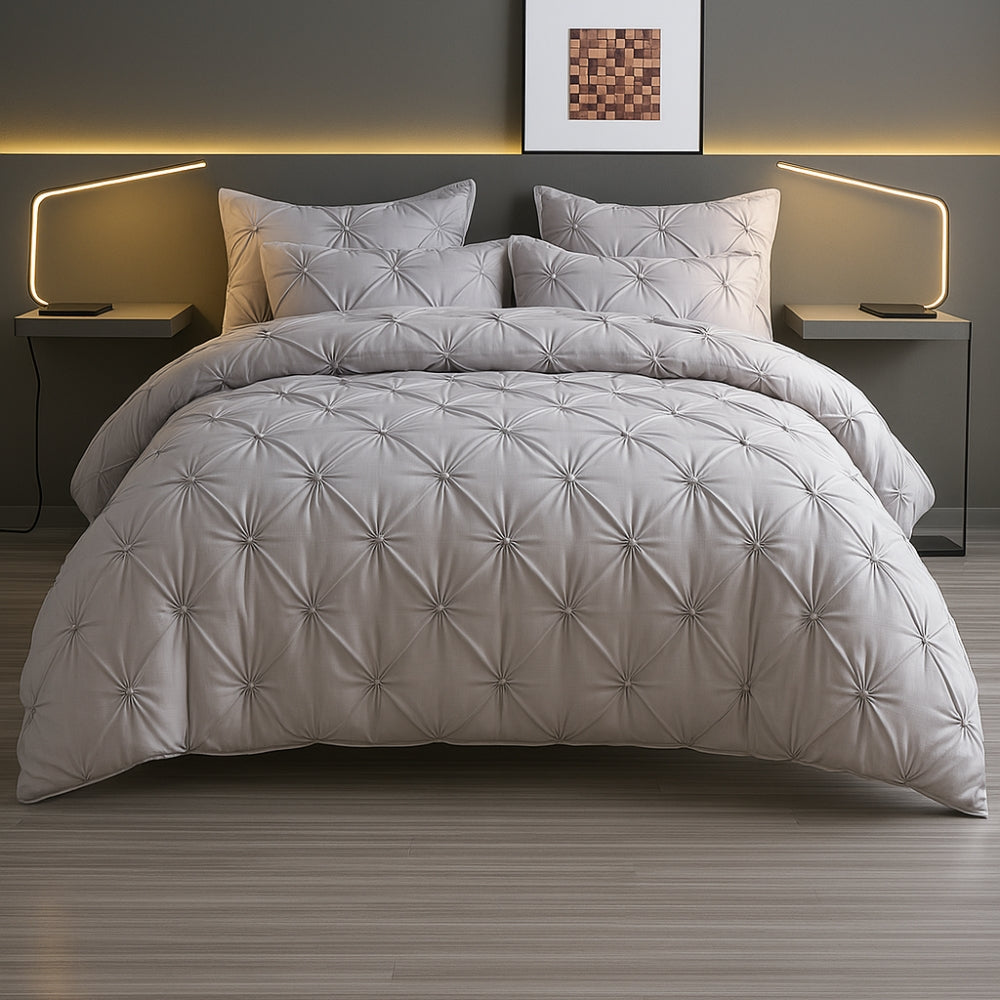 Luxusní sada povlečení na přikrývku s řaseným plisováním Amore | Ka-mostore