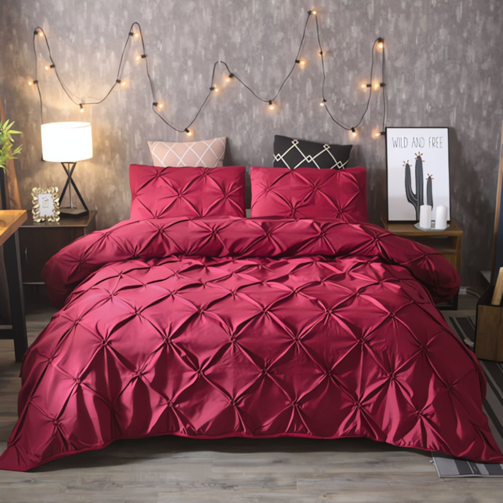 Luxusní sada povlečení na přikrývku s řaseným plisováním Amore | Ka-mostore