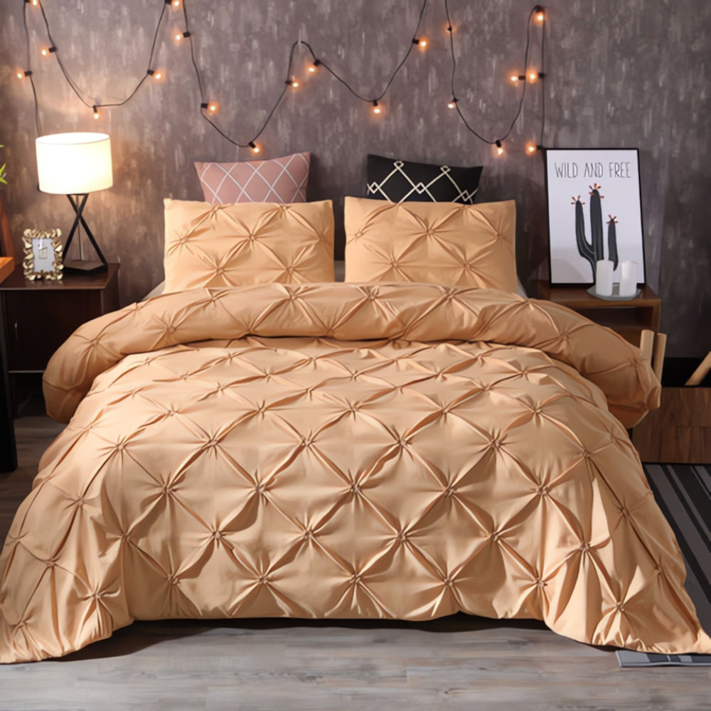 Luxusní sada povlečení na přikrývku s řaseným plisováním Amore | Ka-mostore