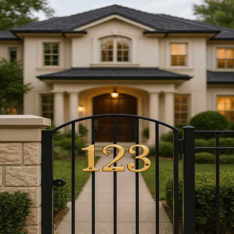 BronzeGrip Heavy Duty House Number Mounting Bracket