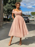 Anouk - Long Dress with Off-Shoulder Design, Flattering Cut | Ka-mostore