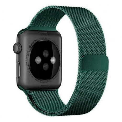 Milanese bandje voor Apple Watch — donkergroene editie