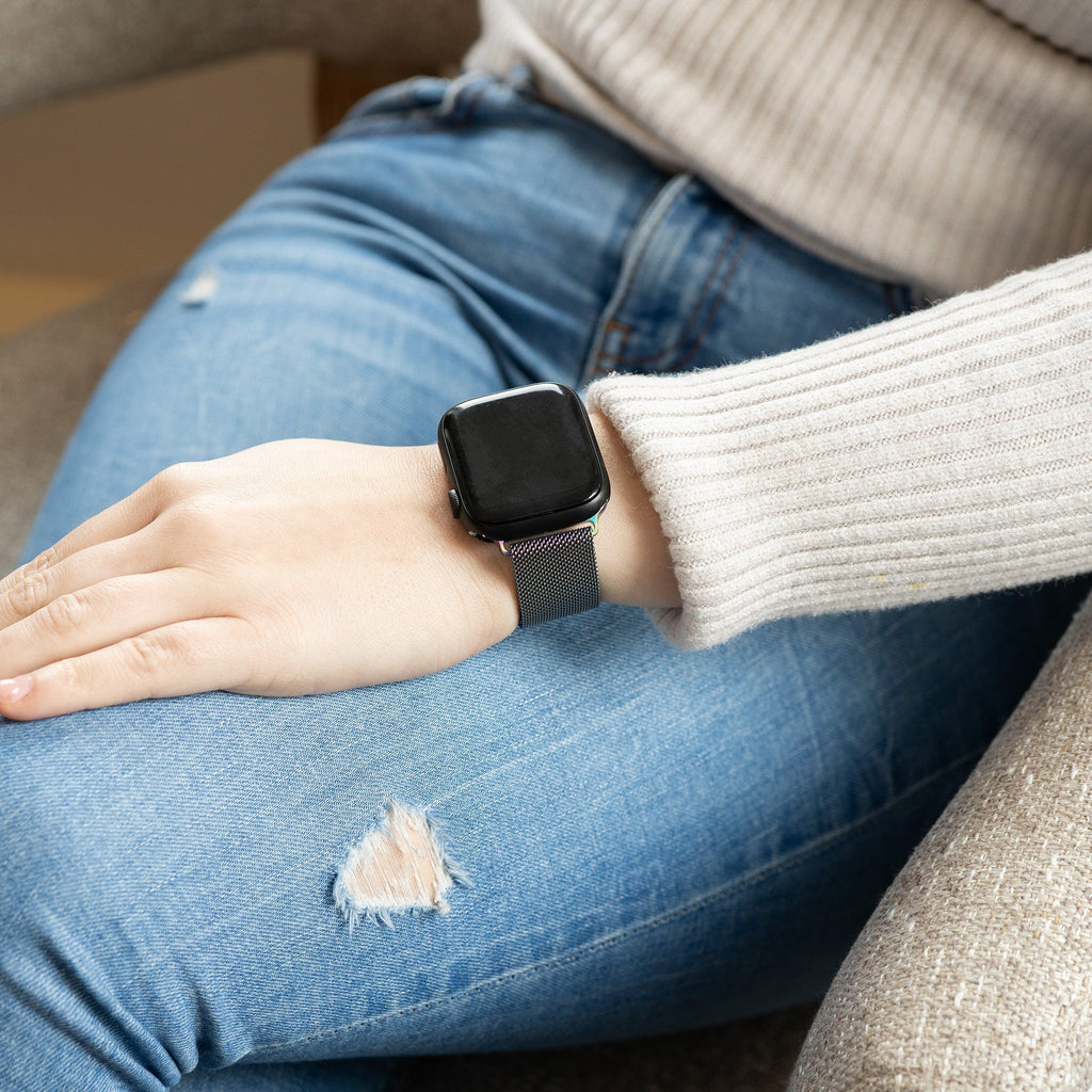 Milánský řemínek pro Apple Watch s perleťovým povrchem