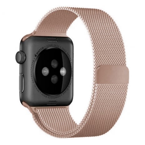 Apple Watch Milanese Band — Rose Gold Clasp Strap