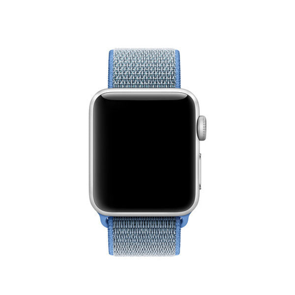 Blaues Nylonarmband für die Apple Watch – weiche Oberfläche, leicht elastisch
