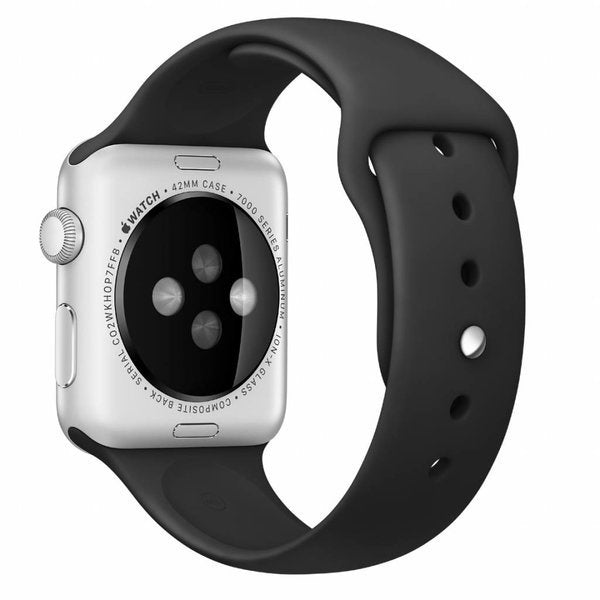Correa de repuesto para Apple Watch — banda de silicona negra