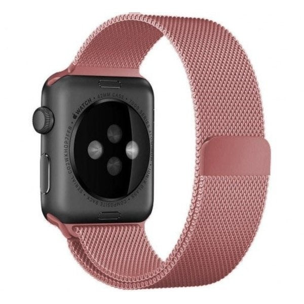 Apple Watch Pink Milanese Strap Replacement Set