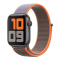 Apple Watch Nylon Wrist Strap — Brown and Orange Weave