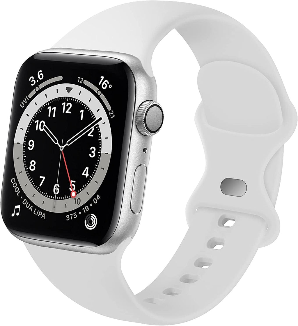 Classic White Silicone Apple Watch Replacement Band
