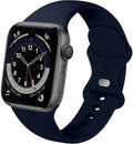 Κλασικό λουράκι σιλικόνης για Apple Watch — Σκούρο μπλε κλείσιμο με διπλή θηλιά