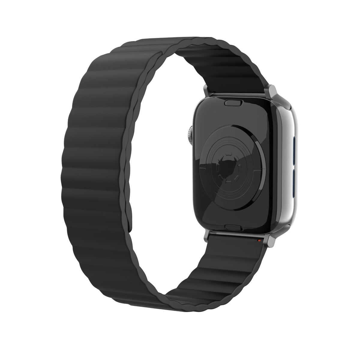 Apple Watch -magneettisilikoniranneke — musta, kevyt ja vedenpitävä käyttömukavuus