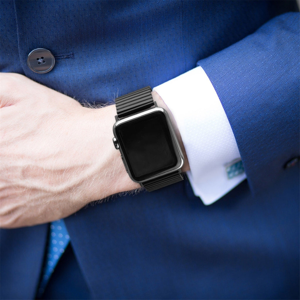 Apple Watch Black Steel Elastic Strap — Replacement